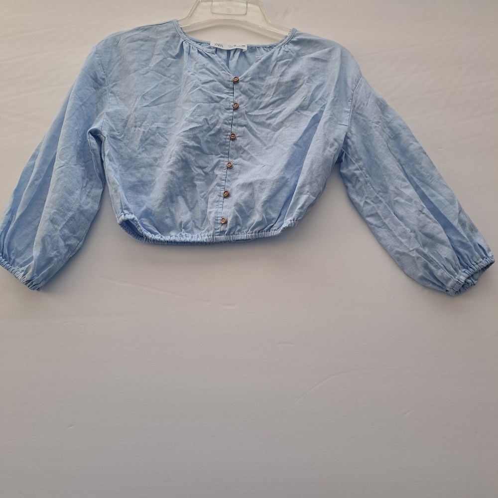 Zara Light Blue Top